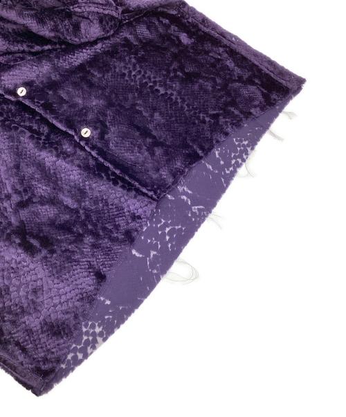 Needles（ニードルズ）Needles (ニードルズ) C.O.B.One-up Shirt Burnout Velvet パープル サイズ:Sの古着・服飾アイテム
