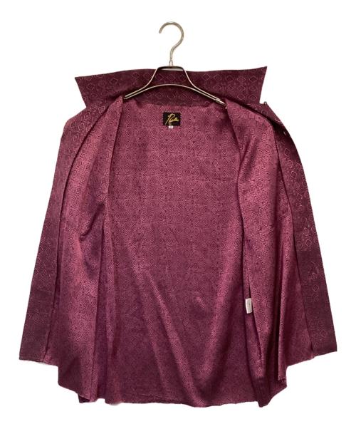 Needles（ニードルズ）Needles (ニードルズ) C.O.B S/S One-Up Shirt-Fine Pattern Jq ブラック×ピンク サイズ:Sの古着・服飾アイテム
