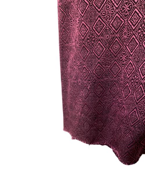 Needles（ニードルズ）Needles (ニードルズ) C.O.B S/S One-Up Shirt-Fine Pattern Jq ブラック×ピンク サイズ:Sの古着・服飾アイテム