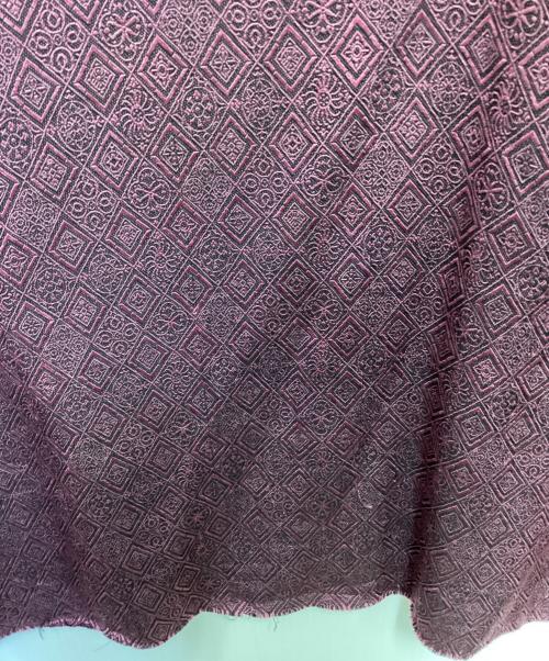 Needles（ニードルズ）Needles (ニードルズ) C.O.B S/S One-Up Shirt-Fine Pattern Jq ブラック×ピンク サイズ:Sの古着・服飾アイテム