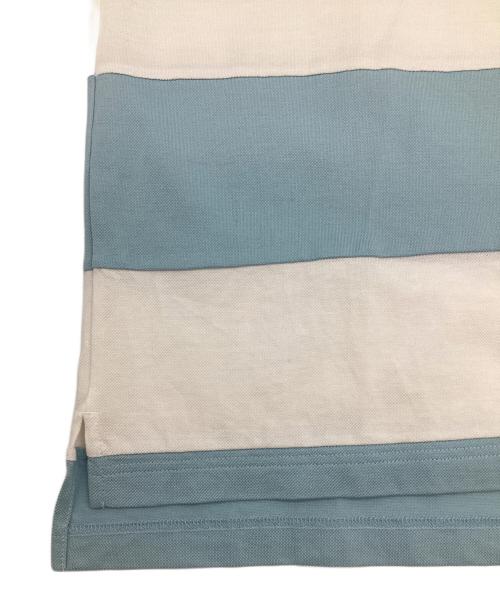 PRADA（プラダ）PRADA (プラダ) ポロシャツ ブルー×ホワイト サイズ:Sの古着・服飾アイテム