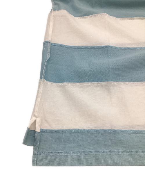 PRADA（プラダ）PRADA (プラダ) ポロシャツ ブルー×ホワイト サイズ:Sの古着・服飾アイテム