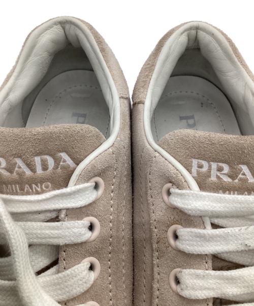 PRADA（プラダ）PRADA (プラダ) スエード スニーカー ライトピンク サイズ:EU35 1/2の古着・服飾アイテム