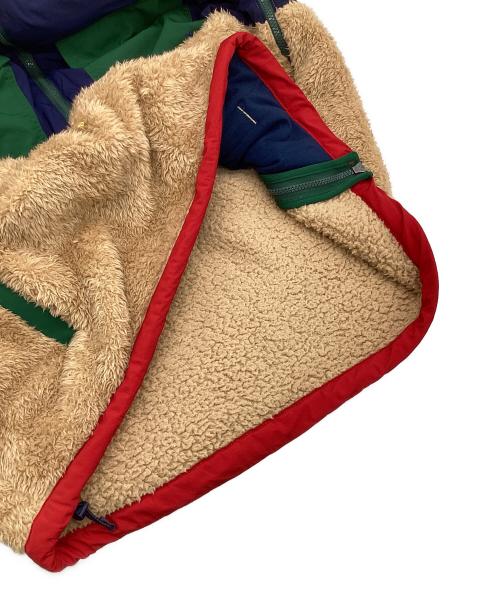 POLO RALPH LAUREN（ポロ・ラルフローレン）POLO RALPH LAUREN (ポロ・ラルフローレン) ボアフリース プルオーバー ジャケット ネイビー×ベージュ サイズ:XLの古着・服飾アイテム