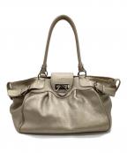 Salvatore Ferragamoサルヴァトーレ フェラガモ）の古着「マリッサ ガンチーニ トートバッグ」｜ゴールド