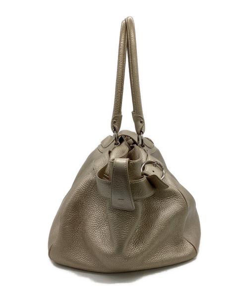 Salvatore Ferragamo（サルヴァトーレ フェラガモ）Salvatore Ferragamo (サルヴァトーレ フェラガモ) マリッサ ガンチーニ トートバッグ ゴールドの古着・服飾アイテム