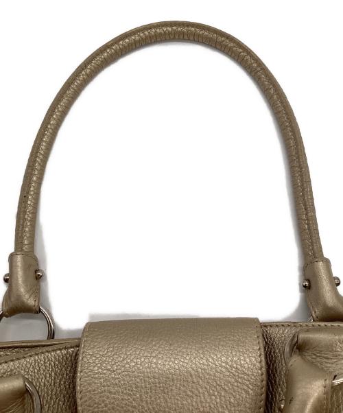 Salvatore Ferragamo（サルヴァトーレ フェラガモ）Salvatore Ferragamo (サルヴァトーレ フェラガモ) マリッサ ガンチーニ トートバッグ ゴールドの古着・服飾アイテム