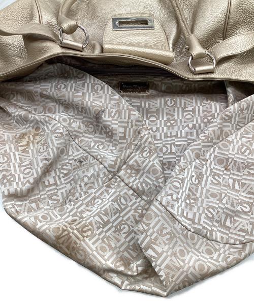 Salvatore Ferragamo（サルヴァトーレ フェラガモ）Salvatore Ferragamo (サルヴァトーレ フェラガモ) マリッサ ガンチーニ トートバッグ ゴールドの古着・服飾アイテム