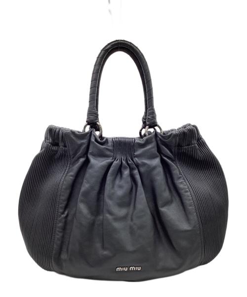 MIU MIU（ミュウミュウ）MIU MIU (ミュウミュウ) ハンドバッグ ブラックの古着・服飾アイテム