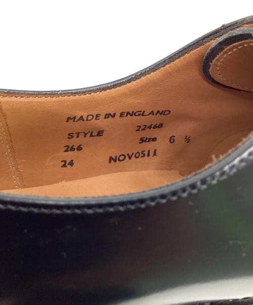 SANDERS（サンダース）SANDERS (サンダース) 2246B MILITARY OFFICER SHOE（ミリタリー オフィサー シューズ） ブラック サイズ:GB 6 1/2の古着・服飾アイテム