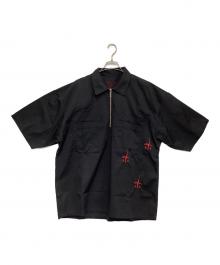 CTLS（カタリスト）の古着「Double Pocket Short Sleeve Shirt（ダブル ポケット ショート スリーブ シャツ）」｜ブラック