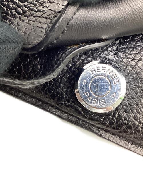 HERMES（エルメス）HERMES (エルメス) ドゴン デュオ(GM)  長財布 ブラックの古着・服飾アイテム