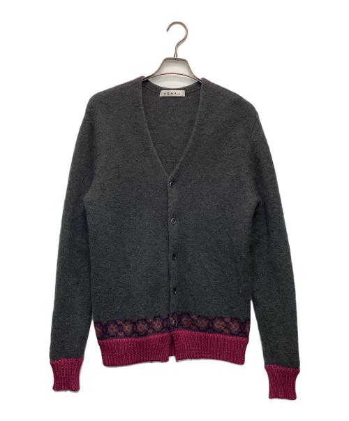 NOMA t.d.（ノーマティーディー）NOMA t.d. (ノーマティーディー) モヘア混ニットカーディガン グレー サイズ:2の古着・服飾アイテム