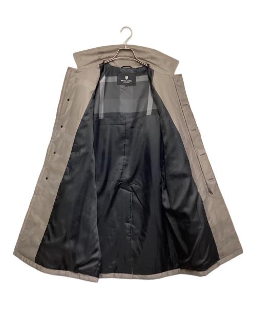 BLACK LABEL CRESTBRIDGE（ブラックレーベル クレストブリッジ）BLACK LABEL CRESTBRIDGE (ブラックレーベル クレストブリッジ) シャドーチェック パデッド ステンカラーコート グレー サイズ:Mの古着・服飾アイテム
