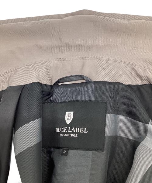 BLACK LABEL CRESTBRIDGE（ブラックレーベル クレストブリッジ）BLACK LABEL CRESTBRIDGE (ブラックレーベル クレストブリッジ) シャドーチェック パデッド ステンカラーコート グレー サイズ:Mの古着・服飾アイテム
