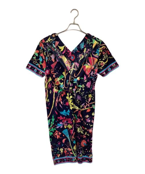 LEONARD（レオナール）LEONARD (レオナール) ワンピース ネイビー サイズ:Sの古着・服飾アイテム