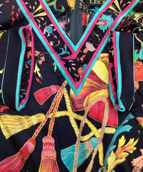 LEONARD（レオナール）LEONARD (レオナール) ワンピース ネイビー サイズ:Sの古着・服飾アイテム