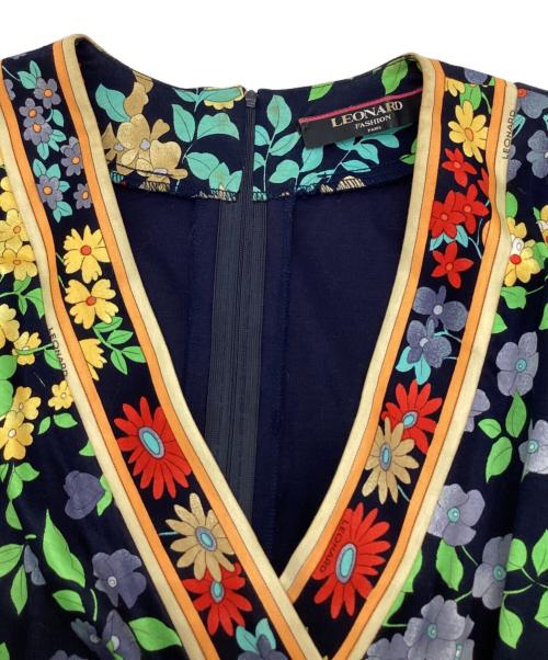 LEONARD（レオナール）LEONARD (レオナール) ワンピース ネイビー サイズ:Mの古着・服飾アイテム