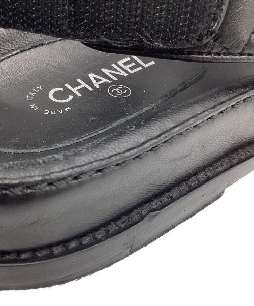 CHANEL（シャネル）CHANEL (シャネル) ベルクロ サンダル ブラック サイズ:37Cの古着・服飾アイテム