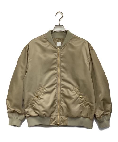 Spick and Span（スピック＆スパン）Spick and Span (スピックアンドスパン) ナイロンジップブルゾン ベージュ サイズ:Fの古着・服飾アイテム