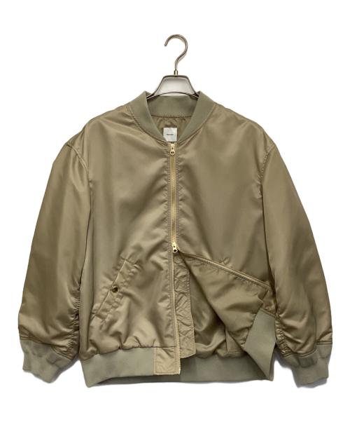 Spick and Span（スピック＆スパン）Spick and Span (スピックアンドスパン) ナイロンジップブルゾン ベージュ サイズ:Fの古着・服飾アイテム