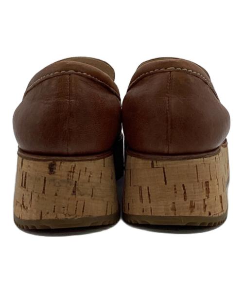 PRADA（プラダ）PRADA (プラダ) 厚底ローファー ブラウン サイズ:EU38の古着・服飾アイテム