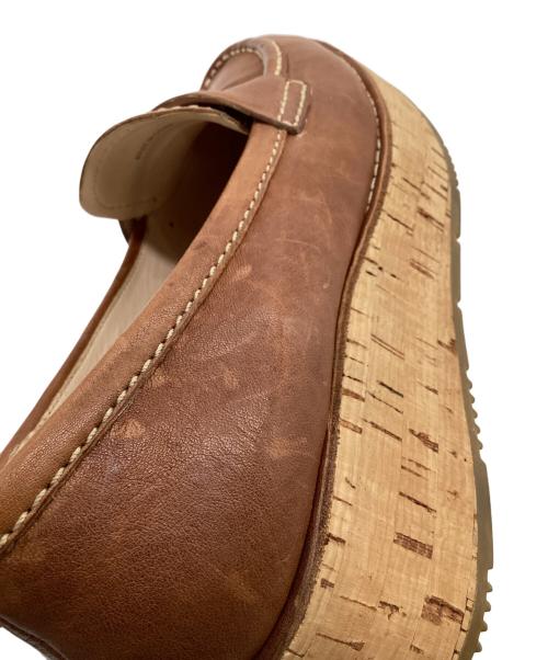 PRADA（プラダ）PRADA (プラダ) 厚底ローファー ブラウン サイズ:EU38の古着・服飾アイテム