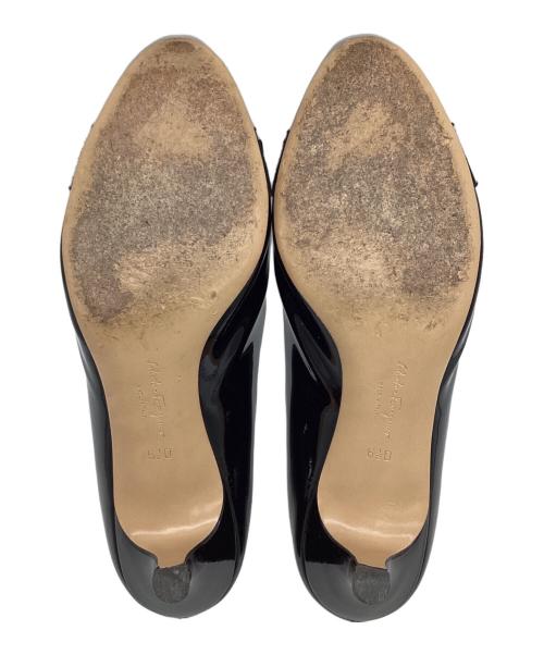 Salvatore Ferragamo（サルヴァトーレ フェラガモ）Salvatore Ferragamo (サルヴァトーレ フェラガモ) CARLA55（カーラ55）ヴァラ リボン パンプス ブラック サイズ:6 1/2の古着・服飾アイテム