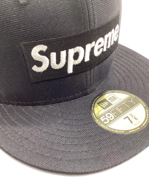 SUPREME（シュプリーム）SUPREME (シュプリーム) New Era (ニューエラ) 59FIFTY XVI Dazzle Box Logo Cap（XVI ダズル ボックス ロゴ キャップ） ブラック サイズ:７3/8の古着・服飾アイテム