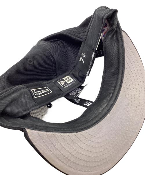 SUPREME（シュプリーム）SUPREME (シュプリーム) New Era (ニューエラ) 59FIFTY XVI Dazzle Box Logo Cap（XVI ダズル ボックス ロゴ キャップ） ブラック サイズ:７3/8の古着・服飾アイテム