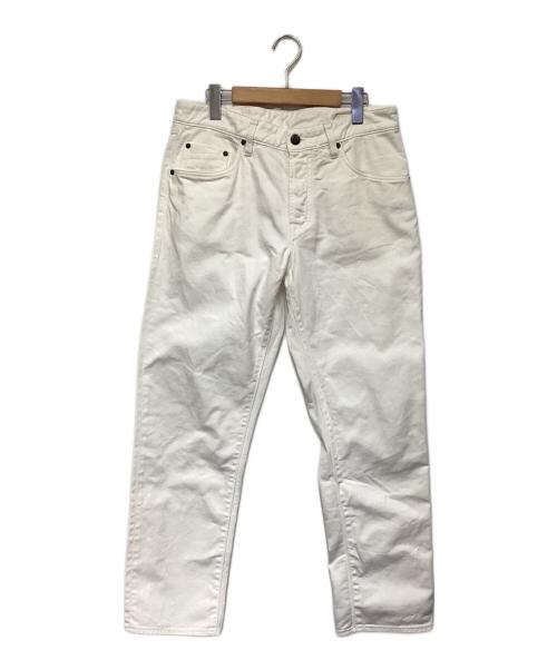YCHAI（イカイ）YCHAI (イカイ) 5ポケット テーパード デニムパンツ ホワイト サイズ:32の古着・服飾アイテム