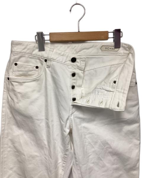 YCHAI（イカイ）YCHAI (イカイ) 5ポケット テーパード デニムパンツ ホワイト サイズ:32の古着・服飾アイテム