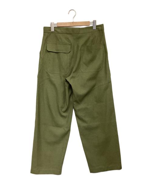 ULTERIOR（アルテリア）ULTERIOR (アルテリア) WASHI STRIPE UTILTTY PANTS（ワシ ストライプ ユーティリティー パンツ） グリーン サイズ:5の古着・服飾アイテム