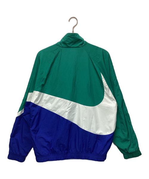 NIKE（ナイキ）NIKE (ナイキ) HBR STMT WOVEN JACKET（ハイブリッド ステートメント ウーブン ジャケット） グリーン×ブルー サイズ:Lの古着・服飾アイテム
