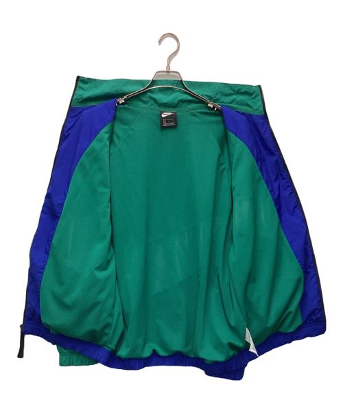 NIKE（ナイキ）NIKE (ナイキ) HBR STMT WOVEN JACKET（ハイブリッド ステートメント ウーブン ジャケット） グリーン×ブルー サイズ:Lの古着・服飾アイテム