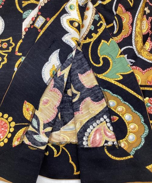 LEONARD（レオナール）LEONARD (レオナール) 総柄カーディガン ブラック サイズ:Mの古着・服飾アイテム