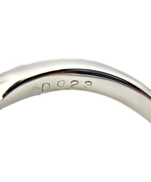 NO BRAND（ノーブランド）NO BRAND (ノーブランド) Natural Jadeite Jade & Diamond Ring天然ジェダイト 翡翠ダイヤリング サイズ:8号の古着・服飾アイテム