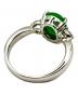 NO BRAND (ノーブランド) Natural Jadeite Jade & Diamond Ring天然ジェダイト 翡翠ダイヤリング サイズ:8号：120000円