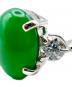 中古・古着 NO BRAND (ノーブランド) Natural Jadeite Jade & Diamond Ring天然ジェダイト 翡翠ダイヤリング サイズ:8号：120000円