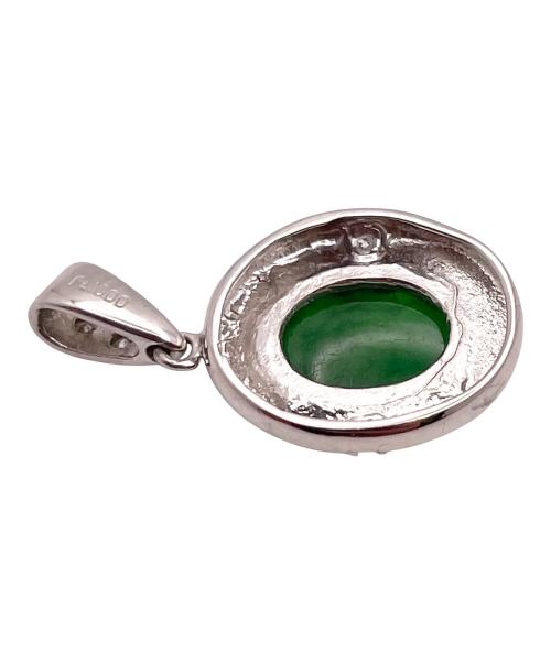 NO BRAND（ノーブランド）NO BRAND (ノーブランド) ダイヤモンド×天然ジェダイト ペンダントトップ サイズ:-の古着・服飾アイテム