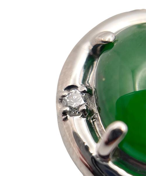 NO BRAND（ノーブランド）NO BRAND (ノーブランド) ダイヤモンド×天然ジェダイト ペンダントトップ サイズ:-の古着・服飾アイテム