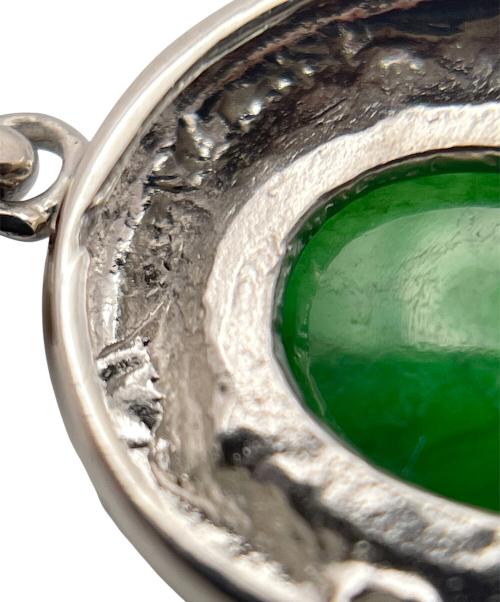 NO BRAND（ノーブランド）NO BRAND (ノーブランド) ダイヤモンド×天然ジェダイト ペンダントトップ サイズ:-の古着・服飾アイテム