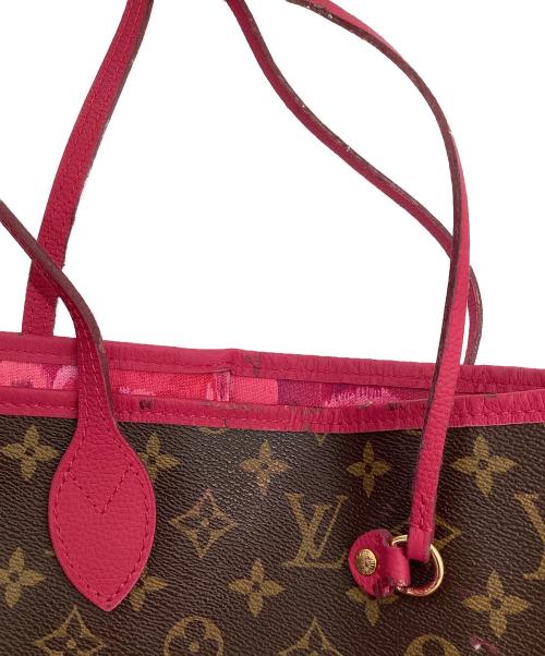 LOUIS VUITTON（ルイ ヴィトン）LOUIS VUITTON (ルイ ヴィトン) モノグラム イカット フラワー ネヴァーフルGM ローズアンディアン トートバッグ ブラウン×ピンクの古着・服飾アイテム