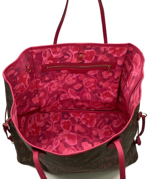 LOUIS VUITTON（ルイ ヴィトン）LOUIS VUITTON (ルイ ヴィトン) モノグラム イカット フラワー ネヴァーフルGM ローズアンディアン トートバッグ ブラウン×ピンクの古着・服飾アイテム