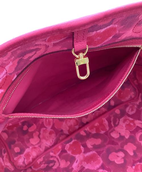 LOUIS VUITTON（ルイ ヴィトン）LOUIS VUITTON (ルイ ヴィトン) モノグラム イカット フラワー ネヴァーフルGM ローズアンディアン トートバッグ ブラウン×ピンクの古着・服飾アイテム