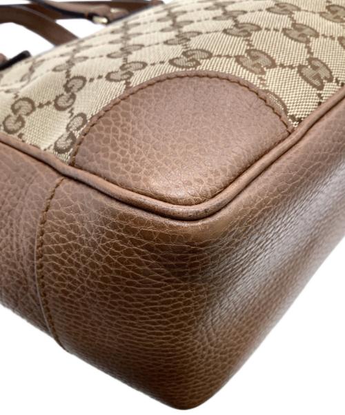 GUCCI（グッチ）GUCCI (グッチ) ブリー GGキャンバス 2WAYバッグ ブラウン×ベージュの古着・服飾アイテム