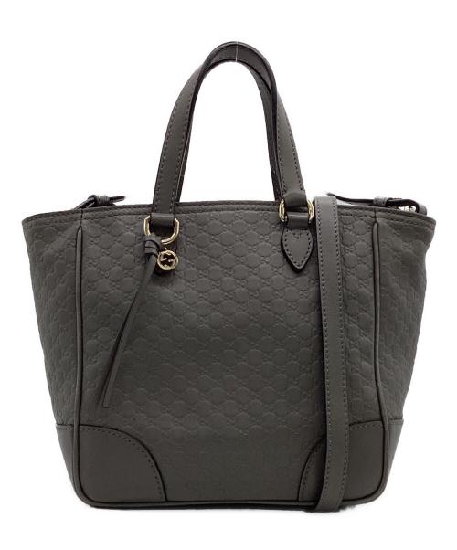 GUCCI（グッチ）GUCCI (グッチ) マイクログッチシマ 2WAYバッグ グレーの古着・服飾アイテム