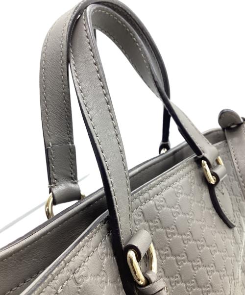 GUCCI（グッチ）GUCCI (グッチ) マイクログッチシマ 2WAYバッグ グレーの古着・服飾アイテム