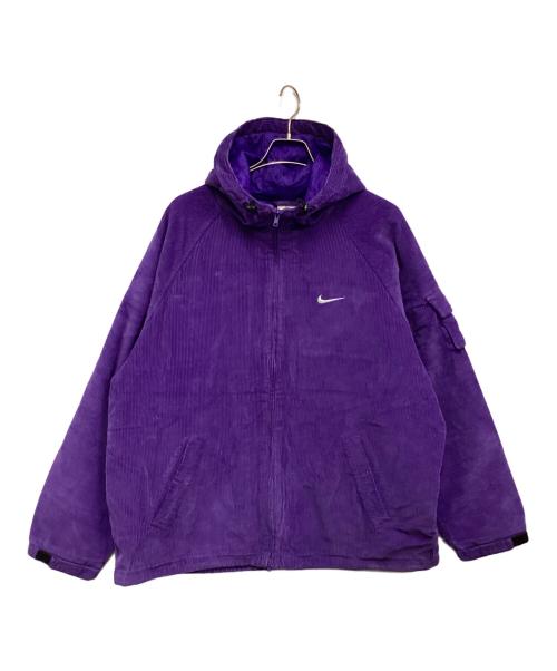 NIKE（ナイキ）NIKE (ナイキ) SUPREME (シュプリーム) Arc Corduroy Hooded Jacket（アーチ コーデュロイ フード ジャケット） パープル サイズ:XLの古着・服飾アイテム