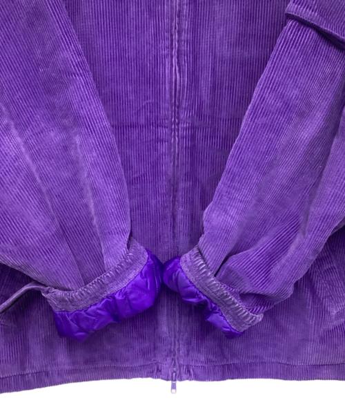 NIKE（ナイキ）NIKE (ナイキ) SUPREME (シュプリーム) Arc Corduroy Hooded Jacket（アーチ コーデュロイ フード ジャケット） パープル サイズ:XLの古着・服飾アイテム